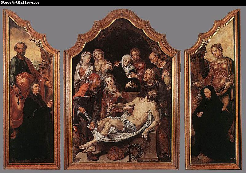 Maarten van Heemskerck Triptych of the Entombment